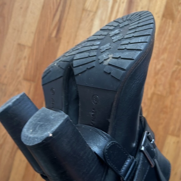 All Saints, Jules block heeled black leather boots - Picture 9 of 9